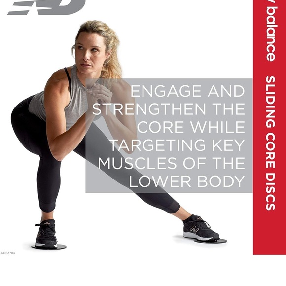 New Balance Sliding Core Discs Workout SlidersFitness Ab Sliders Dual-Sided Pads - Picture 2 of 4